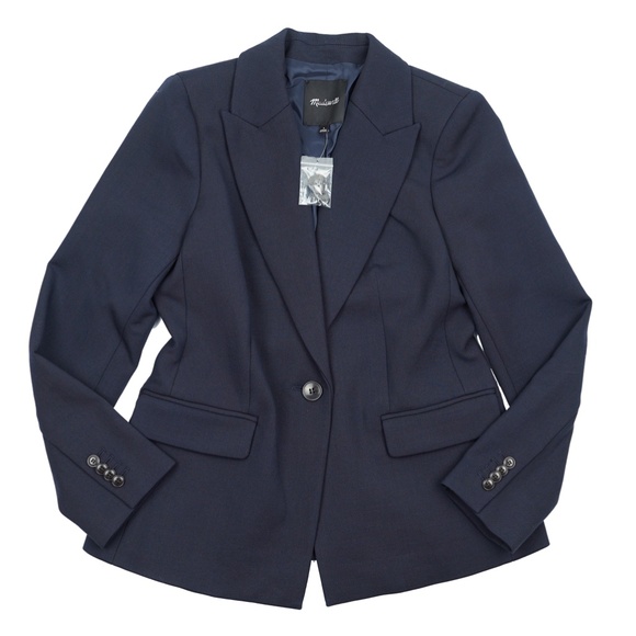 New MADEWELL Size 4 The Alston Blazer in Deep Navy $218 NS390 - Picture 6 of 8